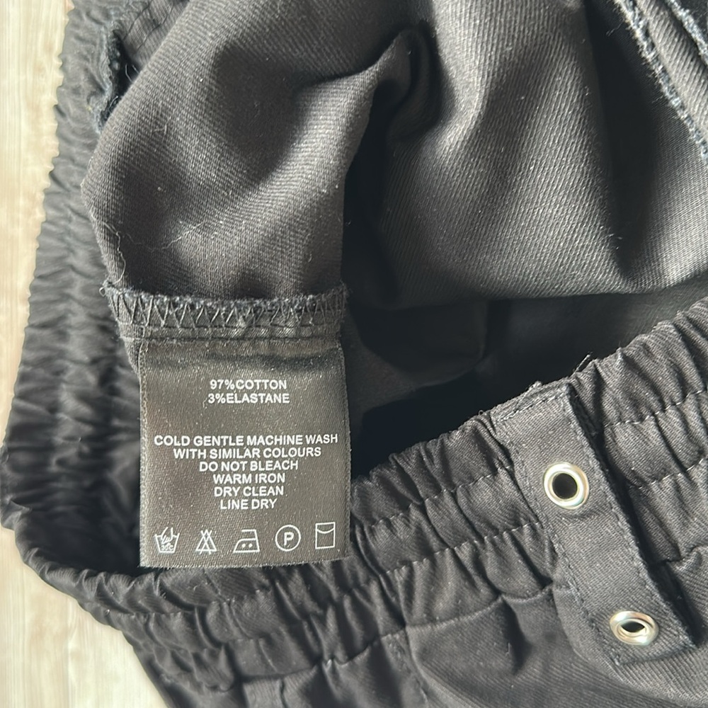Maniere De Voir Black Cargo Joggers - Picture 10 of 16